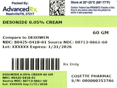 Desonide 0.05 Cream 80425-0418-01.jpg Desonide 0.05% Cream #60 - Desonide 0.05 Cream 80425 0418 01
